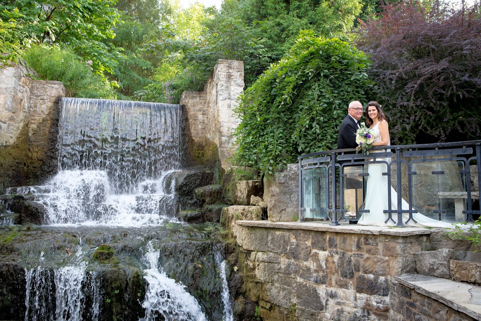 Wedding pictures at the Ancaster Mill